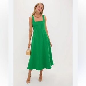 New With Tags Tuckernuck Lawn Green Double Knit Jersey Juliette Dress Sz S